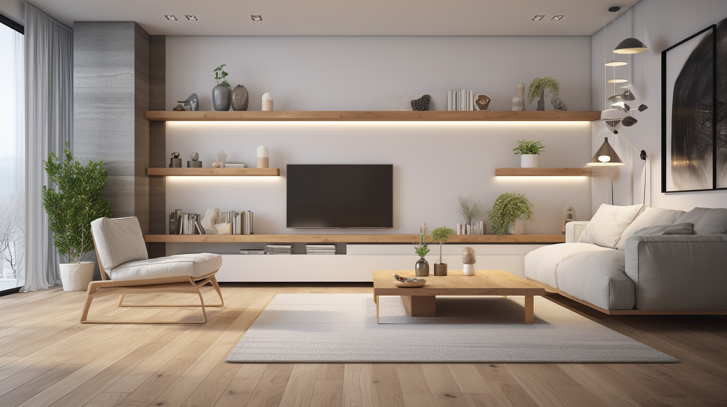 Floating shelves for living room modern deals