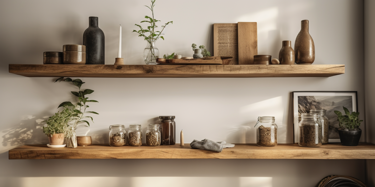 Best wood for rustic shelves