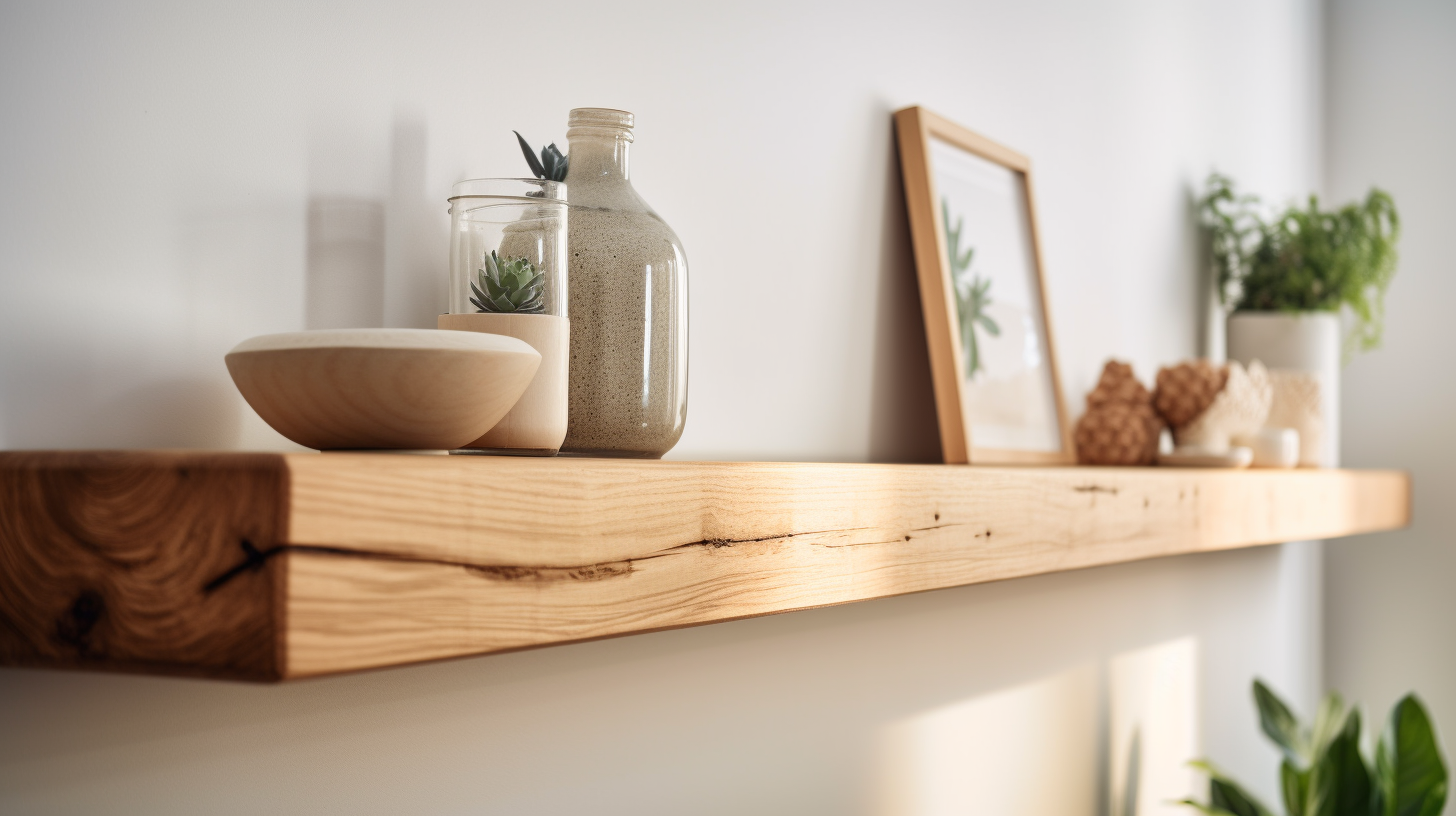 Chunky pine shelves