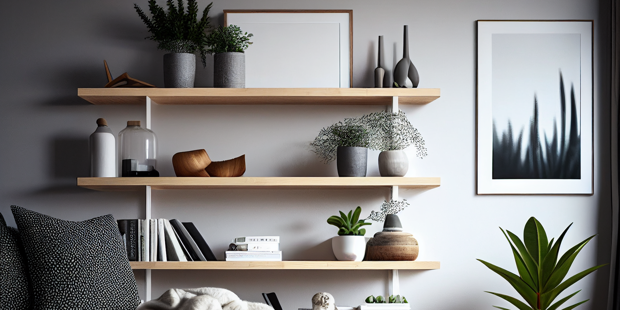 Contemporary shelving for living room deals