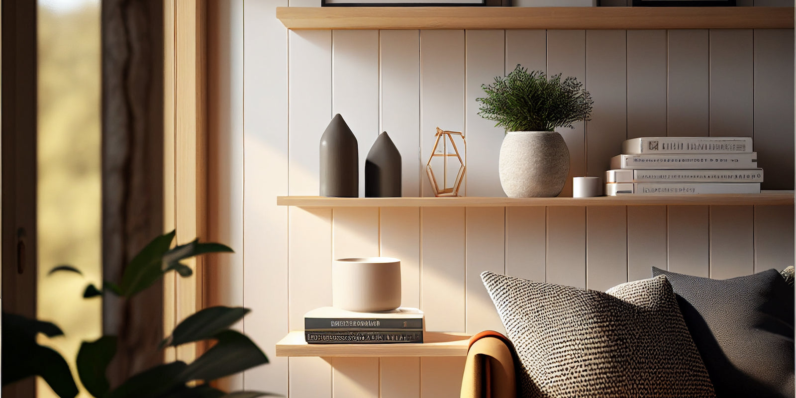Pine shelves
