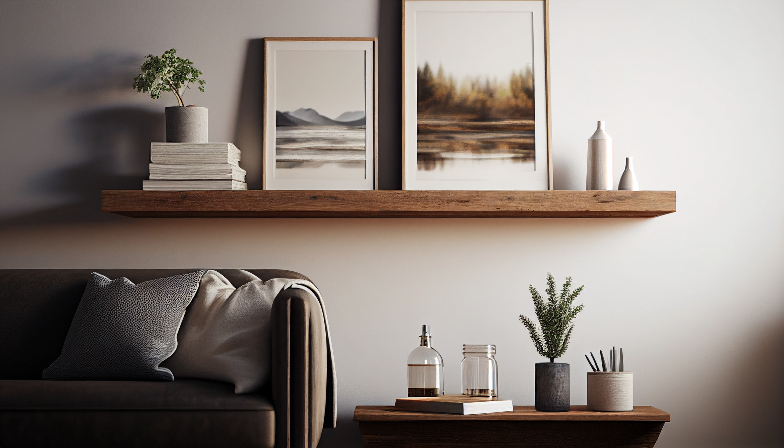 Rustic shelves