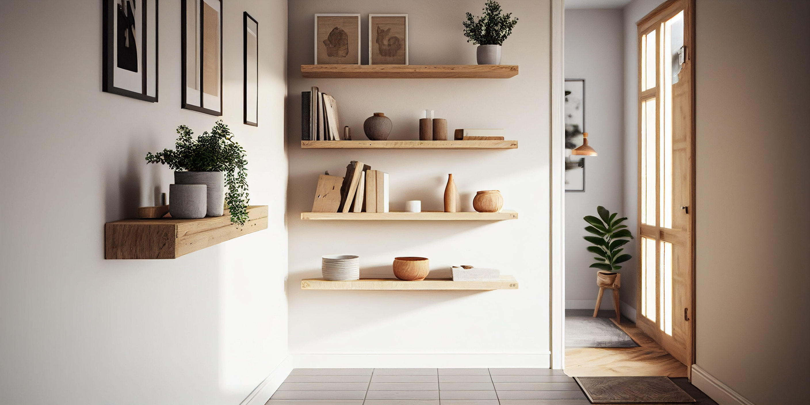 Rustic Shelves Distressed Rustic Wooden Wall Shelving