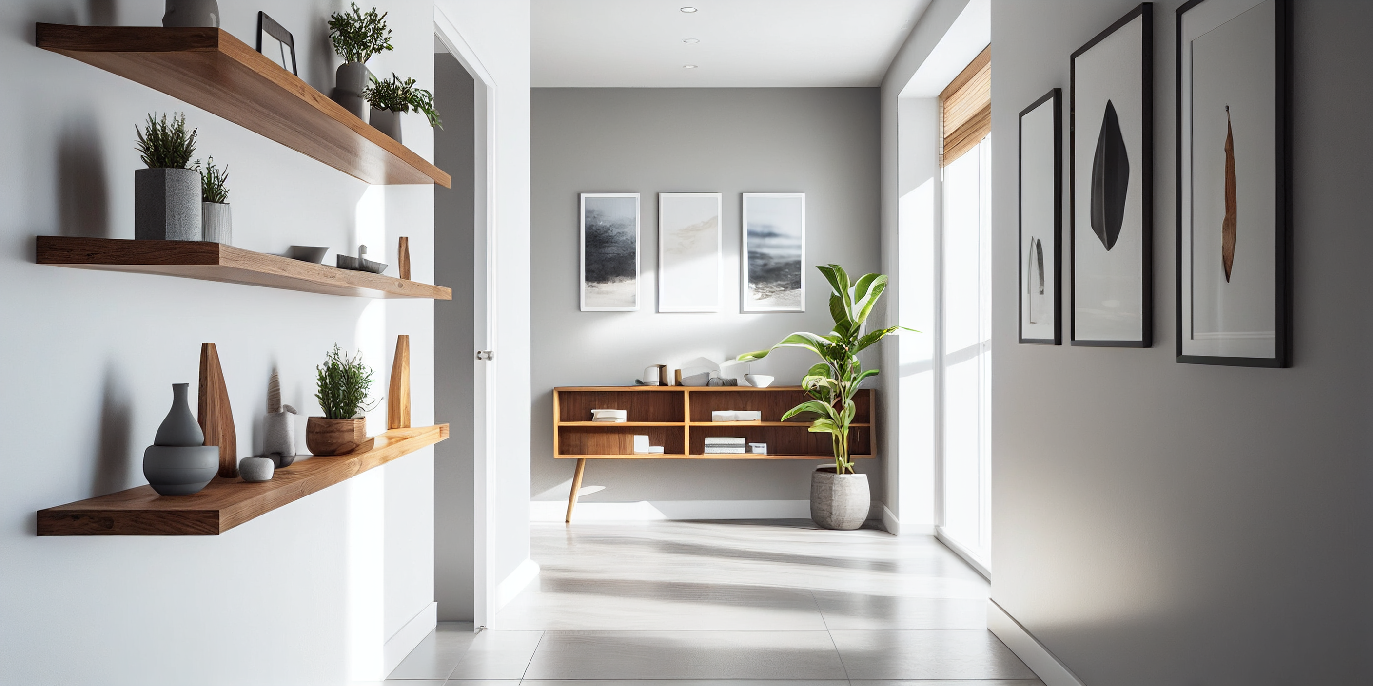 Wall shelves
