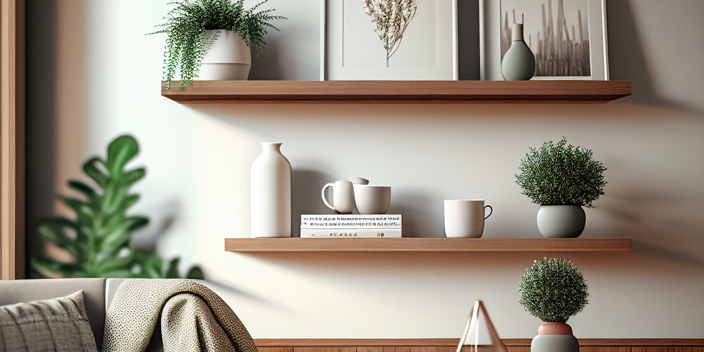 Floating shelves