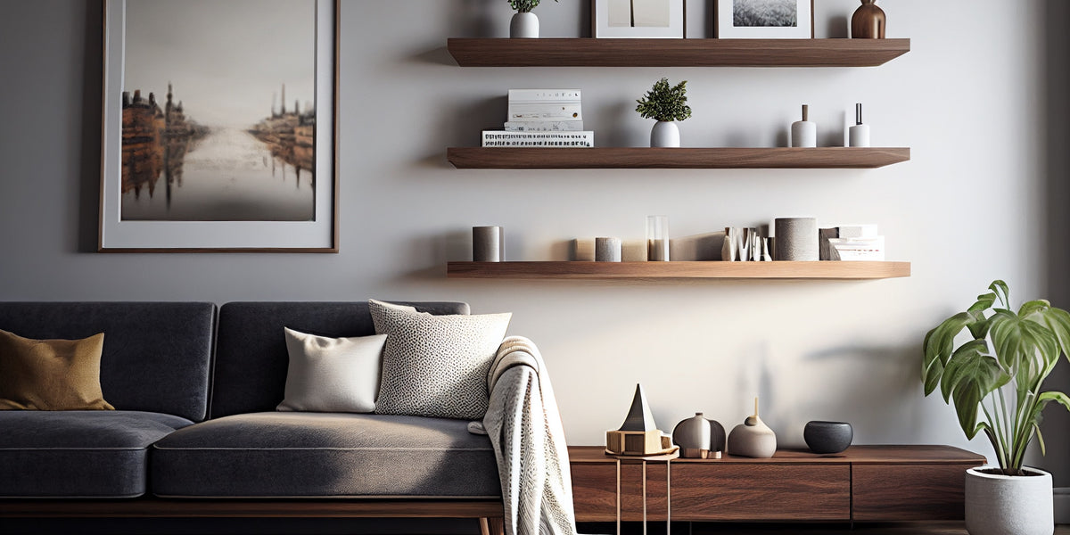 Walnut Shelves | 100% Solid Black Walnut Wall Shelving | Free P&P